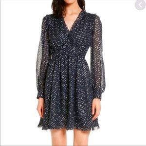 Kate Spade Metallic Sky/Night Sky Lurex Dot dress